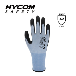 HYCOM 18G ANSI 2 Schnittfester Handschuh mit PU-Beschichtung, ultradünne PSA-Handschuhe aus Filament