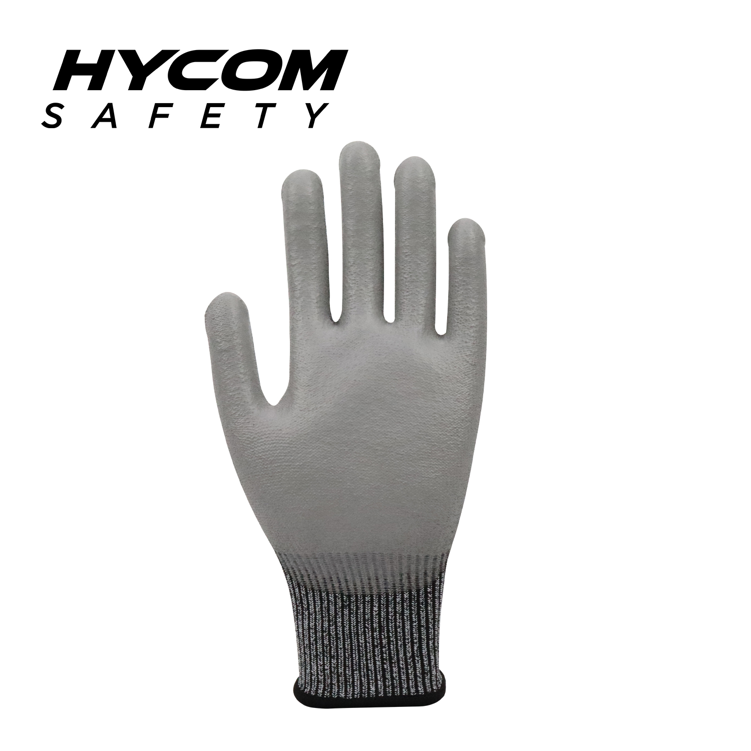 HYCOM 13G ANSI 2 Cut Level 3 Schnittfester Handschuh mit Handflächen-Polyurethan-Beschichtung. PSA-Handschuhe