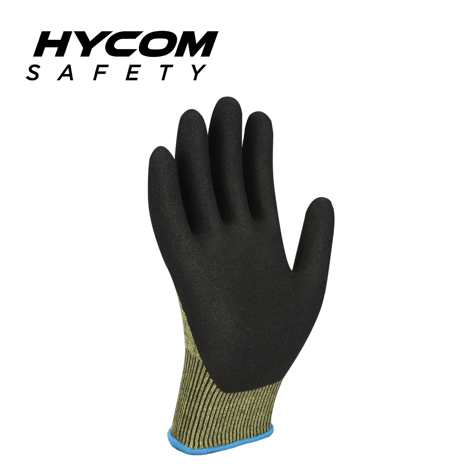 HYCOM 15G ANSI Cut 5 Hitzebeständiger Handschuh, beschichtet mit Schaumstoff-Nitril-Hochschnitt-Aramid-Handschuh