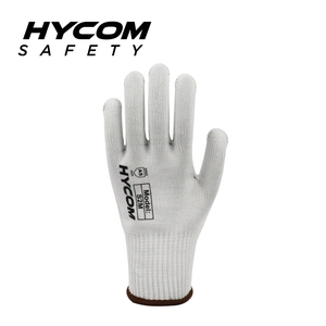 HYCOM Atemgeschnittener 10G ANSI 5 FDA schnittfester Handschuh, atmungsaktive HPPE-Arbeitshandschuhe mit angenehmem Handgefühl