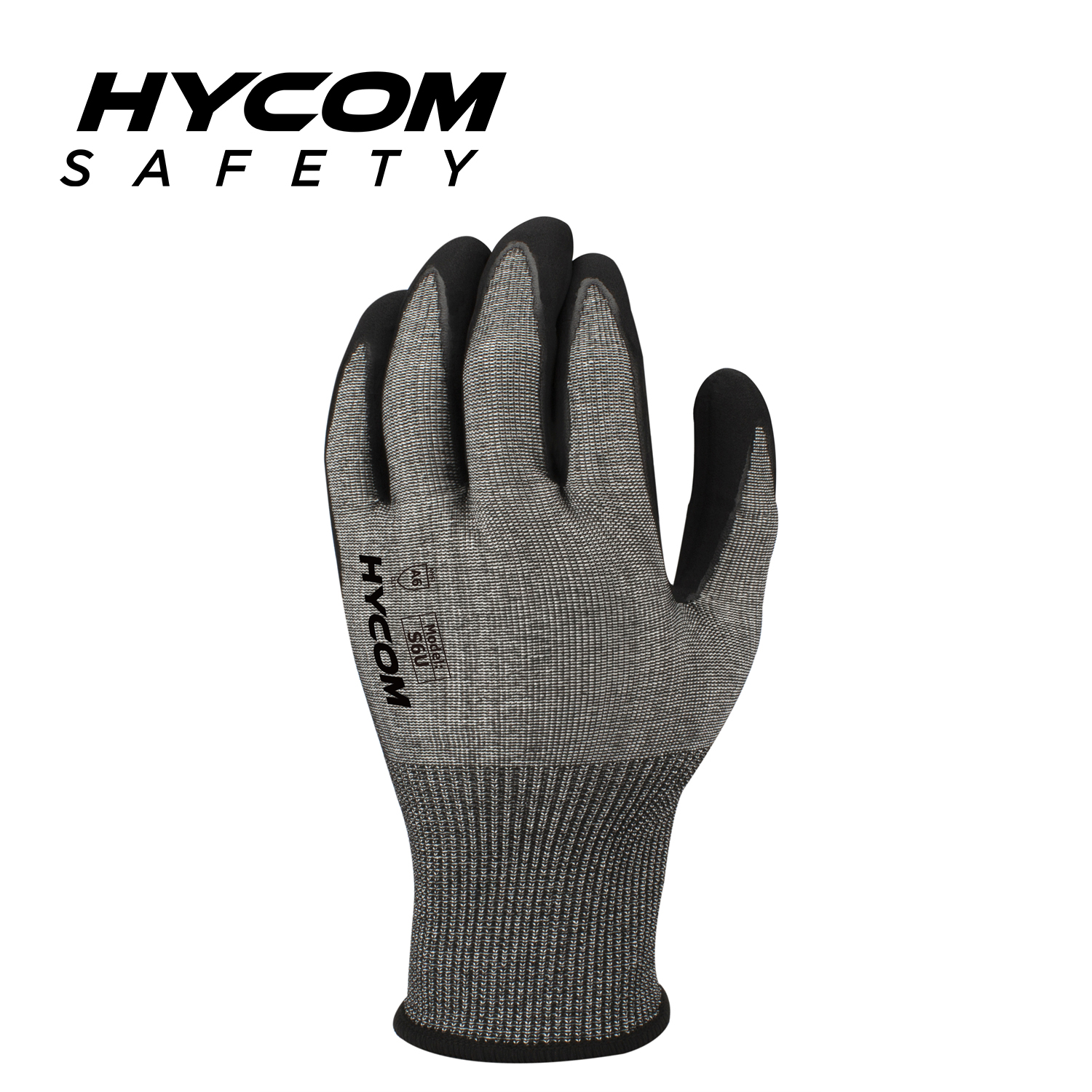 HYCOM 18G ANSI 6 Schnittfester Handschuh mit Handflächenschaum-Nitril-Beschichtung. PSA-Handschuhe