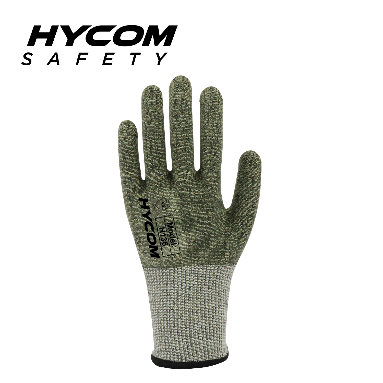 HYCOM Aramid 13G ANSI 6 Schnittfester Handschuh, flammhemmende HPPE-Arbeitshandschuhe