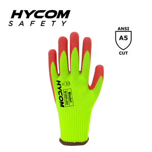 HYCOM Atemgeschnittener 10G ANSI 5 schnittfester Handschuh, flexible HPPE-Arbeitshandschuhe