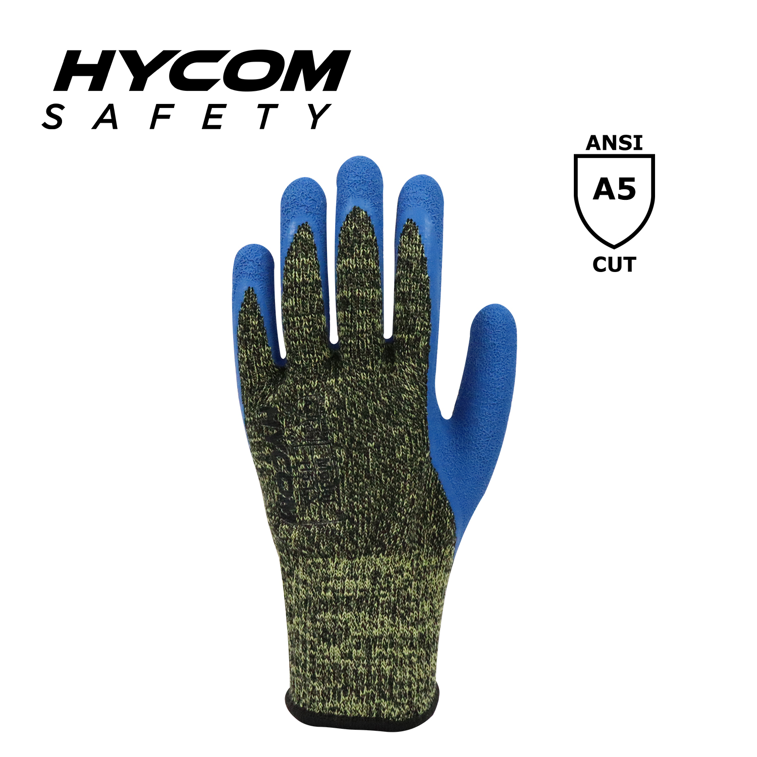 HYCOM 10G ANSI Cut 5 Hitzebeständiger Handschuh, beschichtet mit Latex-Aramid-Arbeitshandschuh mit hohem Schnitt