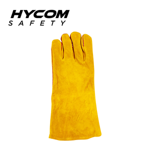 HYCOM Atmungsaktiver Handschuh aus Rindsleder, flexibler, hitzebeständiger Arbeitshandschuh