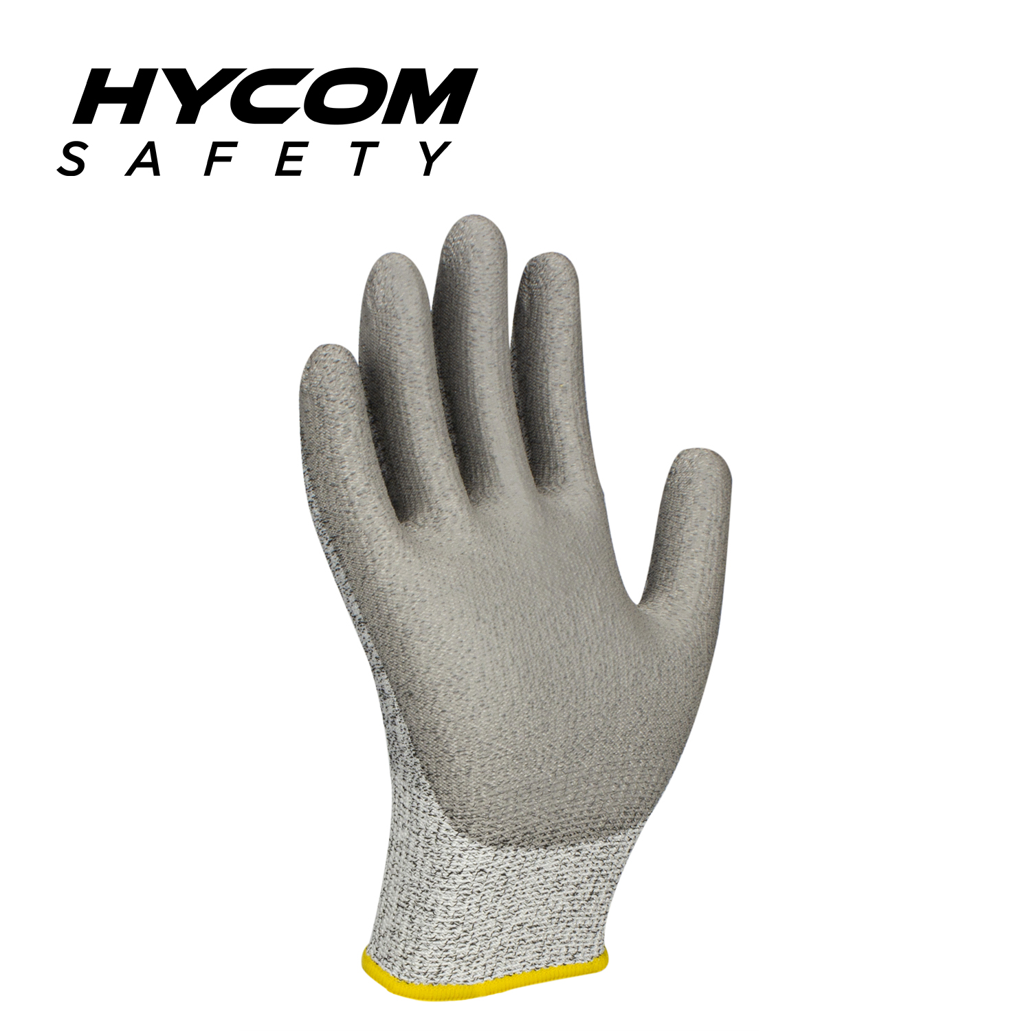 HYCOM 13G Level 5 ANSI 3 Schnittfester Handschuh mit Polyurethan-Beschichtung der Innenhand Arbeitshandschuhe
