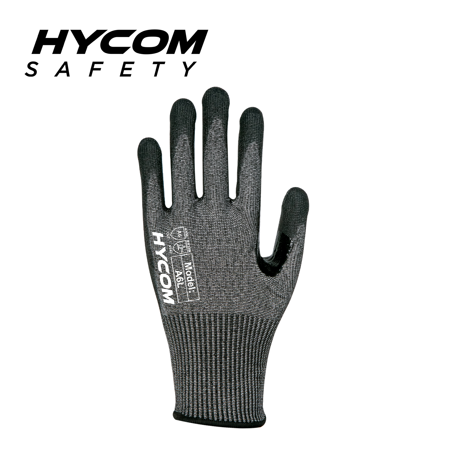 HYCOM 13G ANSI 6 Schnittfester Handschuh mit Handflächen-Nitrilbeschichtung. PSA-Handschuhe