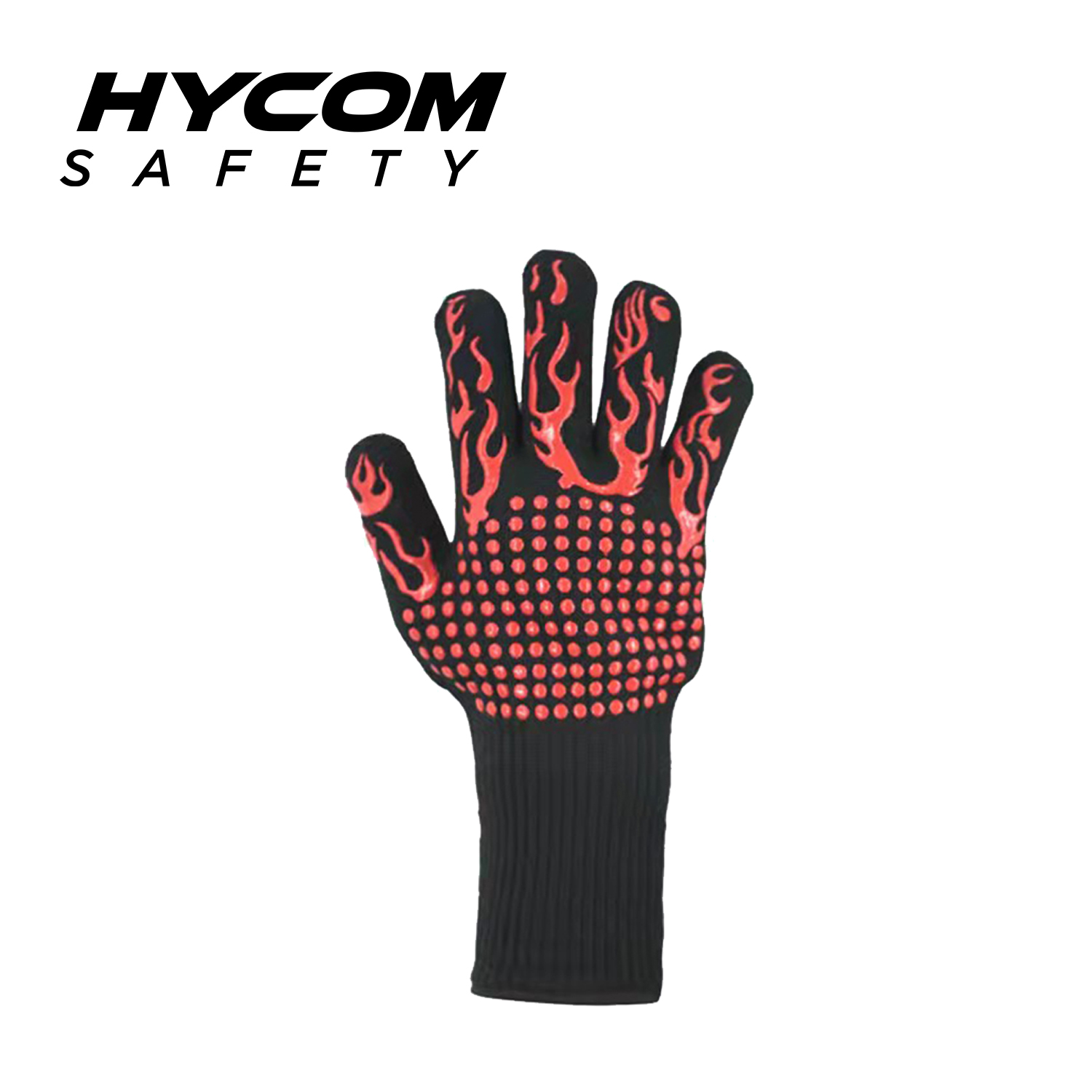HYCOM Aramid-Koch- und Grill-Strickhandschuh mit 350 °C/660 °F Kontakttemperatur, hitzebeständige Handschuhe